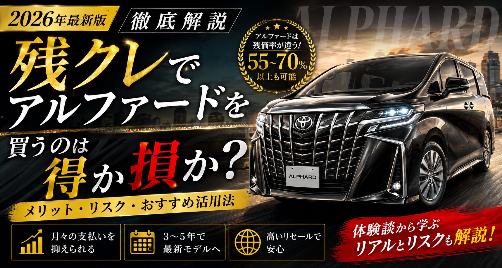 21年式アルファード。分割要相談。 徹底解説2026年最新版】残クレでアルファードを買うのは得か損か